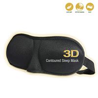 PARTYSAVING 3D Sleep Mask Eye Mask for Sleeping - Contoured Eyemask for Airplane Travel - Best Night Blindfold Eyeshade for Men Women Kids