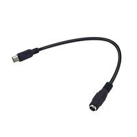 Duttek DC 5.5mm x 2.1mm Female to Mini USB 5pin Male DC Power Supply Extension Adapter Cable (0.2 m)