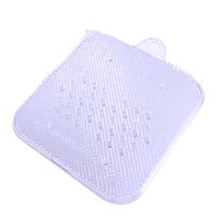 SUPVOX Foot Massage Mat Clear Bath Mat Foot Scrubber with Suction Cup for Bathroom