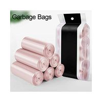 Super Durable Garbage Bag5 Rolls Rubbish Garbage Bin Liners Kitchen Toilet Black Waste Trash 50x45cm Bags,Gold,45x55cm,0.9 mil,Other