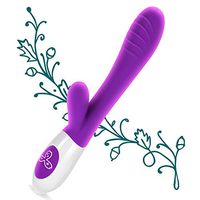 Massager 10x Powerful Extreme Power Multi-Speed Cordless USB Rechargeable Waterproof Handheld Body (Purple)