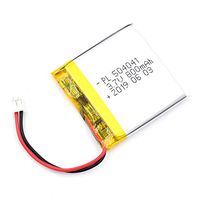 AKZYTUE 3.7V 800mAh 504041 Lipo Battery Rechargeable Lithium Polymer ion Battery Pack with JST Connector