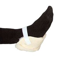 Skil Care Triple Ply Heel Protector (Pair), Synthetic Sheepskin Heel Pads with Side Vent Holes to Promote Air Flow