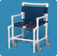 Innovative Products Unlimited SCC750 OS N-Shower Chair Commode with Deluxe Soft Seat