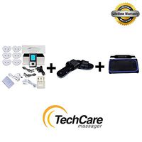 Lifetime Warranty TechCare SE A-B Dual Tens Massager Rechargeable Unit Electric Complete Set + Fat Burner Belt + Reflexology Shoes for Pain Relief Therapy Back Neck Pain Sciatica Treatment