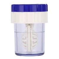 ZJchao Contact Lens Cases, Cute Pocket Mini Contact Lens Case,Fashionable Cleaner Plastic Easy Carry Cleaning Lenses Case Contact Lens (Blue)