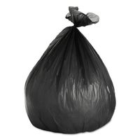 Boardwalk 404617BLK High-Density Can Liners, 40 x 46, 45-Gal, 17 Micron Equivalent, Black (10 Rolls of 25)