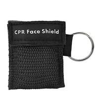 Bicaquu One-Way Valve Emergency CPR First Aid Mask Keychain Health Care Tool(Black)