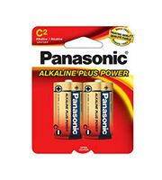 Panasonic Genuine C Cell Alkaline Plus Battery Retail Pack - 2 Pack