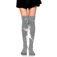 JIA LI Unicorn Softball Socks Womens Crew Champion Athletic Dresses Thigh Over High Knee Long Stockings 65cm