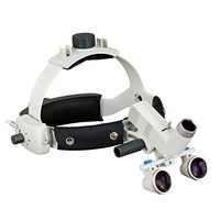 Headband Dental Surgical Loupes with LED Headlight, 3.5X, 500mm Working Distance