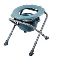 SYTH Foldable Commode Chair, Portable Toilet Seat,Medical Chair Bedside Potty Chair for Adults,Height-Adjustable, Detachable Potty, Suitable for Adults, Seniors, Pregnant Women Medical Chair