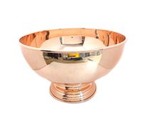 Copper Punch Bowl 12" - 100% Pure Copper Punch Bowl (6 LITER CAPACITY) by Alchemade