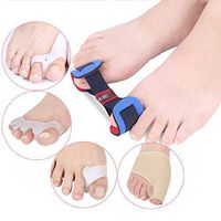 AILSAYA 5 Piece Complete Bunion Corrector Kit Pain Relief & Correction Hallux Valgus & Bunion Pads, Splints, Straightener & Protector Hallux Valgus Orthopaedic Toe Set Toe Separator Corrective Toe