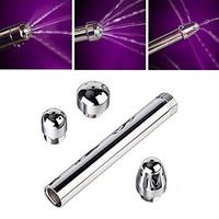 Erosshop Heads Aluminum Enema Nozzle Shower Douche System Cleaner Vaginal Anal Cleaner for Men Women Gift