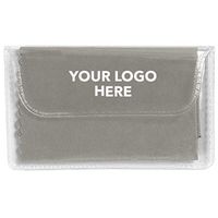 HiTouch Business Services #6242 Microfiber Cleaning Cloth in Case - 125 Qty - $0.78 EA - Promotional Product/Custom/Your Logo/Low Minimums, Gray