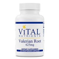 Vital Nutrients - Valerian Root 625 mg - Natural Support for Relaxation and Restful Nights - Sleep Aid - 60 Capsules per Bottle
