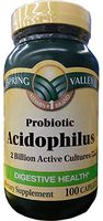 Spring Valley Probiotic Acidophilus 100ct Digestive Health