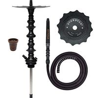 Starbuzz Wood Line Challanger 28" Hookah Stem (Black with Silver Stripes)