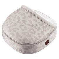 HoMedics Double Duty Shiatsu Massager - Versatile Massager with Heat, Removable Cover, Integrated Controls Snow Leopard