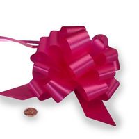 Cerise Pull String Bow 5" | Quantity: 50 Width 1 1/4"