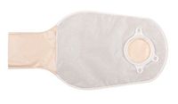 Convatec 401513 SUR-FIT Natura Two-Piece Drainable 12" Pouch with 1-Sided Comfort Panel and Tail Clip, Transparent, 57mm (2 1/4") Flange, 10/BX