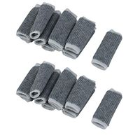 uxcell 20 Pcs Volleyball Elastic Breathable Thumb Support Protector Finger Sleeve Gray