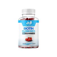 Biotin 10,000mcg Gummies for Women & Men - 5,000mcg per Gummy - 2X Extra Strength Biotin for Hair Skin & Nails - Vegan, Non-GMO - 60 Count