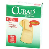 Curad Plastic Bandages .75 X 3 Inches 80 Each