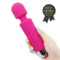 JIYI CARE Wand Massager, New Upgrade 20 Magic Vibration Modes Handheld Wireless Waterproof Rechargeable Personal Mute Massager for Neck Shoulder Back Body Relieves Muscle Tension - Best Private Gift