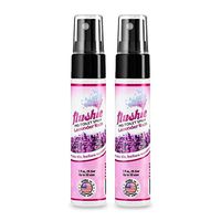 Flushie Pre-Toilet Sprays 1-Ounce Bottle, Lavender Rain Scent, Bathroom Deodorizer, Poop Spray, Perfect for Travel 1oz (2 Pack)