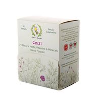 Hekma Center Can.21 - Herbal Blend of 21 Herbs - Multivitamin Supplement - 30 Sachets - Vegan