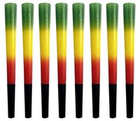 Elephant Rolling Papers, Rasta Pre-Rolled Cones 8 Pack