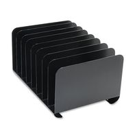 STEELMASTER Desktop Vertical Organizer, 8 Sections, Steel, 15" x 8.13" x 11", Black (2648004)