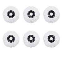 7try New 6pcs Microfiber Mop Head Refill For HSN Hurricane Magic Mop 360¡ã Spin Replacement Mophead