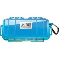 Pelican 1030 Watertight Hard Micro Case with Rubber Liner - Blue
