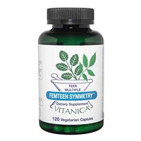 Vitanica, FemTeen Symmetry, Teen Daily Multivitamin, Vegan/Vegetarian, 120 Capsules