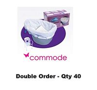 Commode Bucket Liner - Double Order - Qty 40