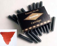 Diamine Refills Monaco Red Pack of 18 Fountain Pen Cartridge - DM-8009