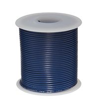 Remington Industries 20UL1007STRBLU UL1007 20 AWG Gauge Stranded Hook-Up Wire, 300V, 0.0320" Diameter, 100' Length, Blue