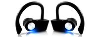 TRUE WIRELESS EARBUDS Totally Truly Bluetooth 5 Power Pro Sports Beats Noise Cancel Isolation Waterproof IPX7 Silver Black