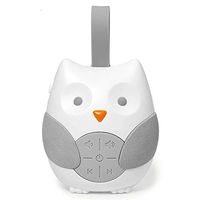 Tiktalk Portable White Noise Machine for Sleeping for Baby and Kids, Owl Music Soother for Crib and Travel, with 2 Soothing Sounds and 10 Lullabies, Battery Powered