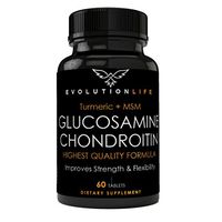 Powerful, Pure & EFFICIENT Glucosamine, Extra Strength Glucosamine Sulphate Complex with Chondroitin, MSM and Turmeric