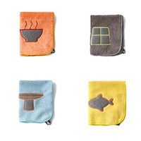 Wholesale Microfiber Rag Dish Cloth - Two Side Multi-Purpose Super Absorbent Best Kitchen Cleaning Rags Dust Drying Rags Car Window Glass Cloth (Pack of 4)