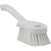 Vikan 41945 Coarse/Fine Sweep Hand Brush, Polypropylene, Polyester Bristle, 10", White
