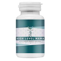 High Level Mama - Ultra Premium Prenatal Supplement | DHA, Ginger, Vitamins | Vegetarian Omega-3 | Brain, Vision + Immune System Support | Mood Boost | 120 Veggie Capsules
