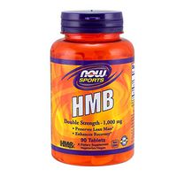 NOW Sports Nutrition, HMB (β-Hydroxy β-Methylbutyrate), Double Strength 1,000 mg, 90 Tablets