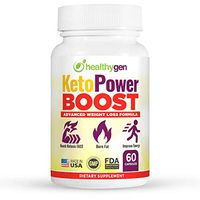 HEALTHYGEN KetoPower Boost Premium Keto Diet Pills - Boost Ketosis and Use Fat for Energy - Boost Energy & Focus, Manage Cravings, Support Metabolism - Keto BHB Supplement for Women and Men