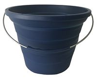 Kasian House Heavy Duty Large 2.5 Gallon Collapsible Bucket with Handle | Perfect for Cleaning, Camping, Fishing, Car Wash, Beach, Aquariums and Outdoor Use | Silicone