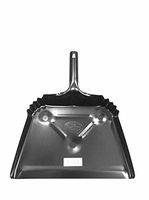 H.B. Smith Tools Heavy Duty Black Metal Dustpan 12" Width x 14" Height (1)